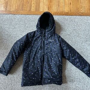 Columbia Kids' Black and Purple Patterned Puffer Jacket